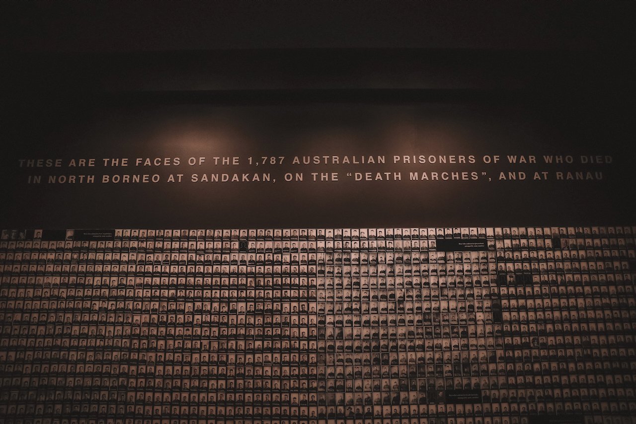 Prisonniers australiens morts à Bornéo lors de la Seconde Guerre Mondiale - Mémorial australien de la guerre - Canberra - Territoire de la capitale australienne (ACT) - Australie