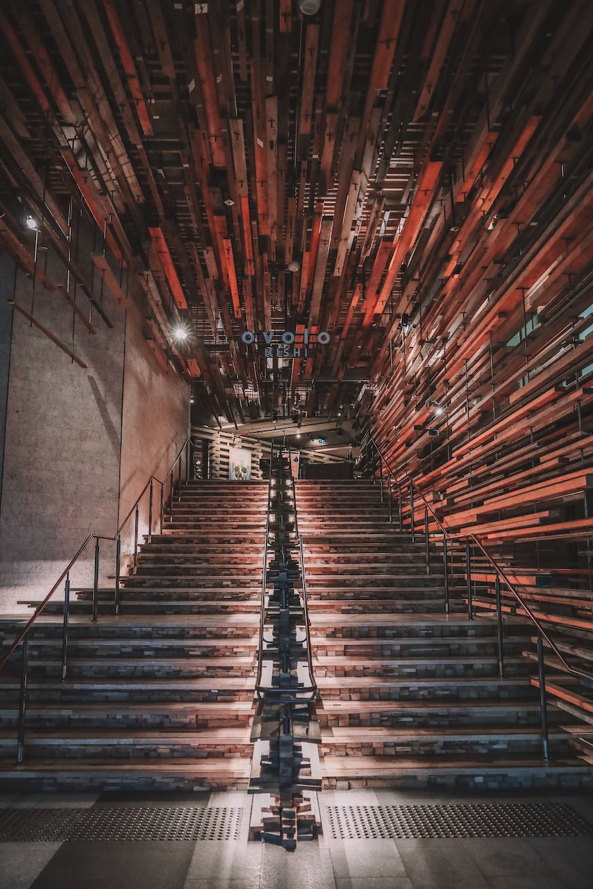 Impressive main staircase - Nishi Ovolo Hotel - Canberra - Australian Capital Territory - Australia