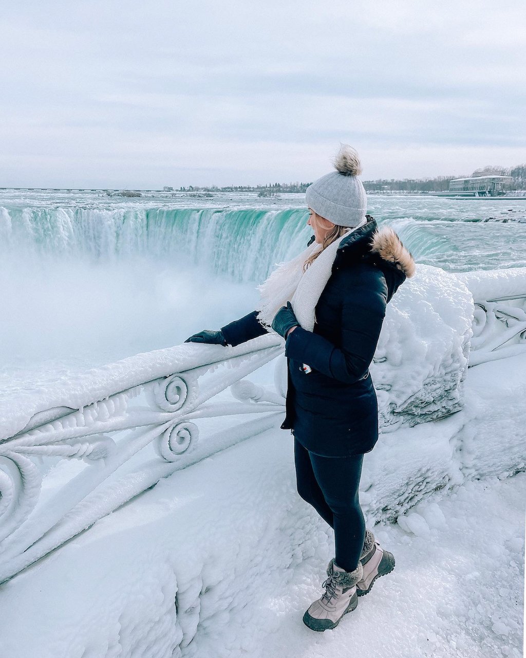 Winter Season at Niagara Falls - Frozen Falls - Ontario - Canada