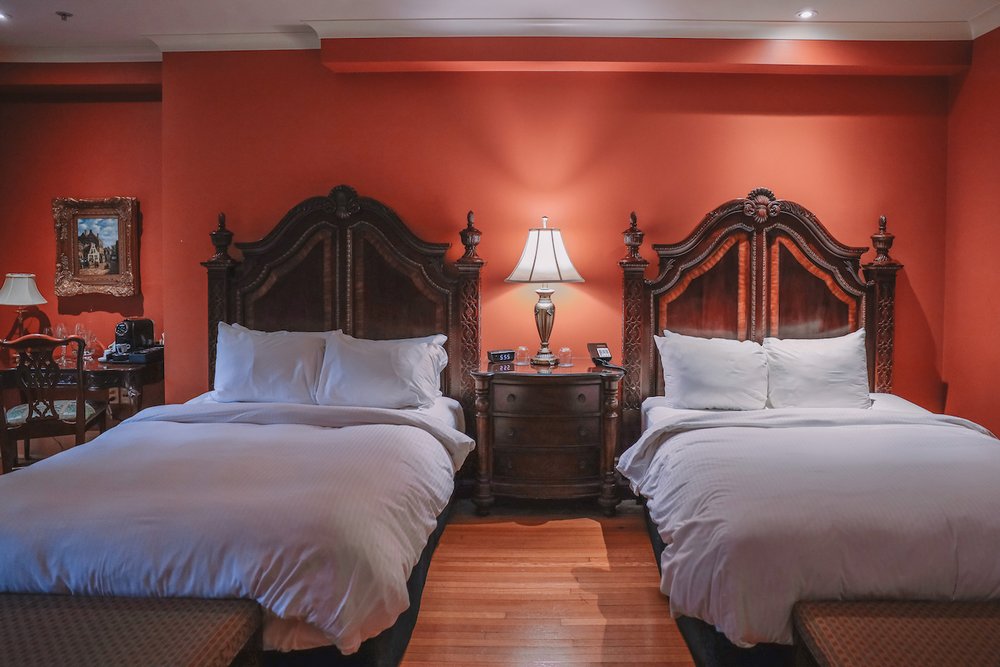 Two queen bed in our room - Riverbend Inn Hotel - Niagara-On-The-Lake - Ontario - Canada