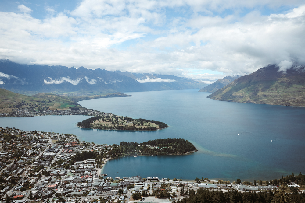 The view from Stratosfare Restaurant - Queenstown - New Zealand