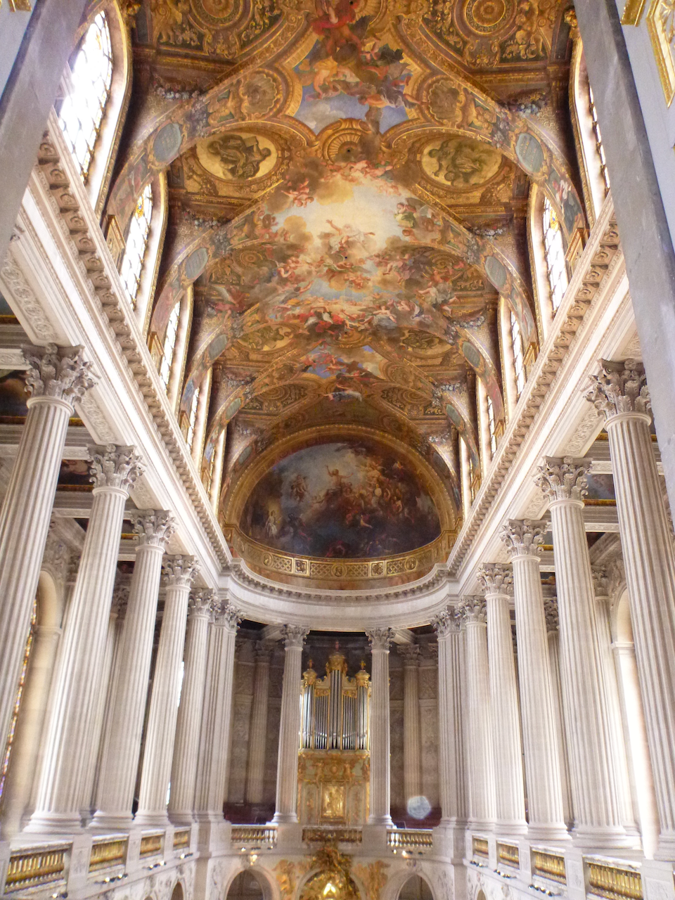 La chapelle du château vu du 2e étage - Versailles - France