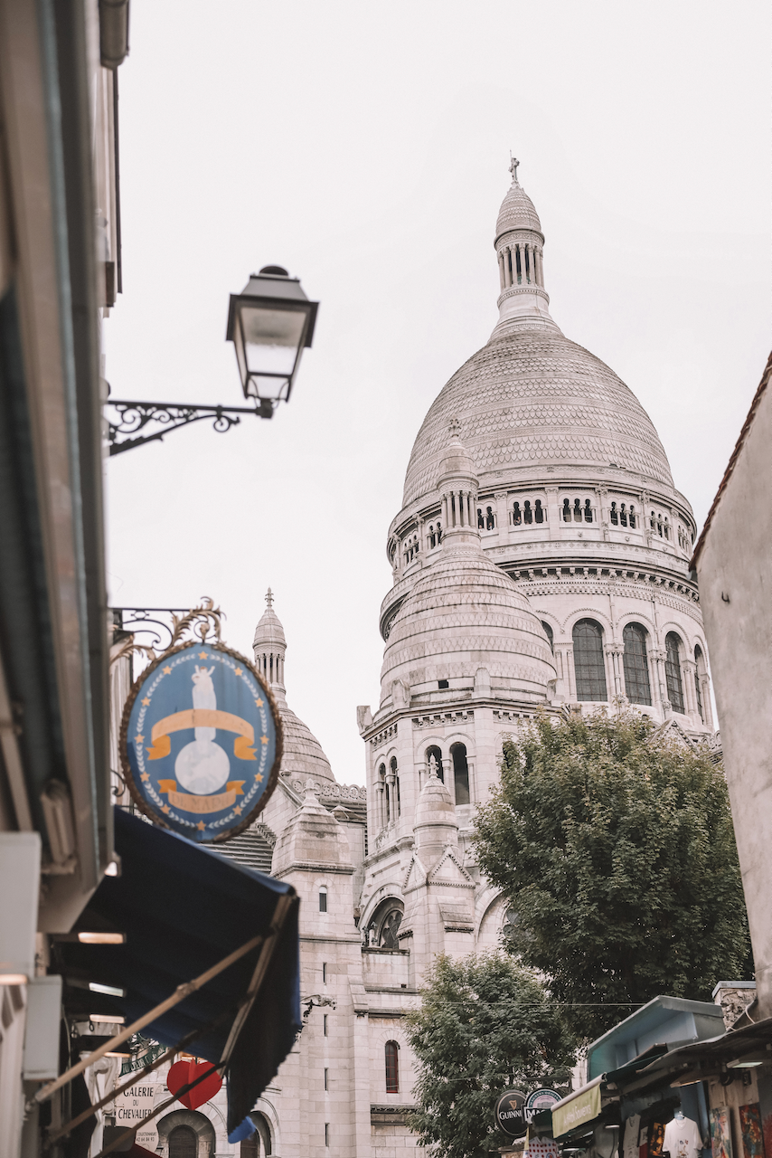 Sacre-Coeur preview from the back - Paris - France