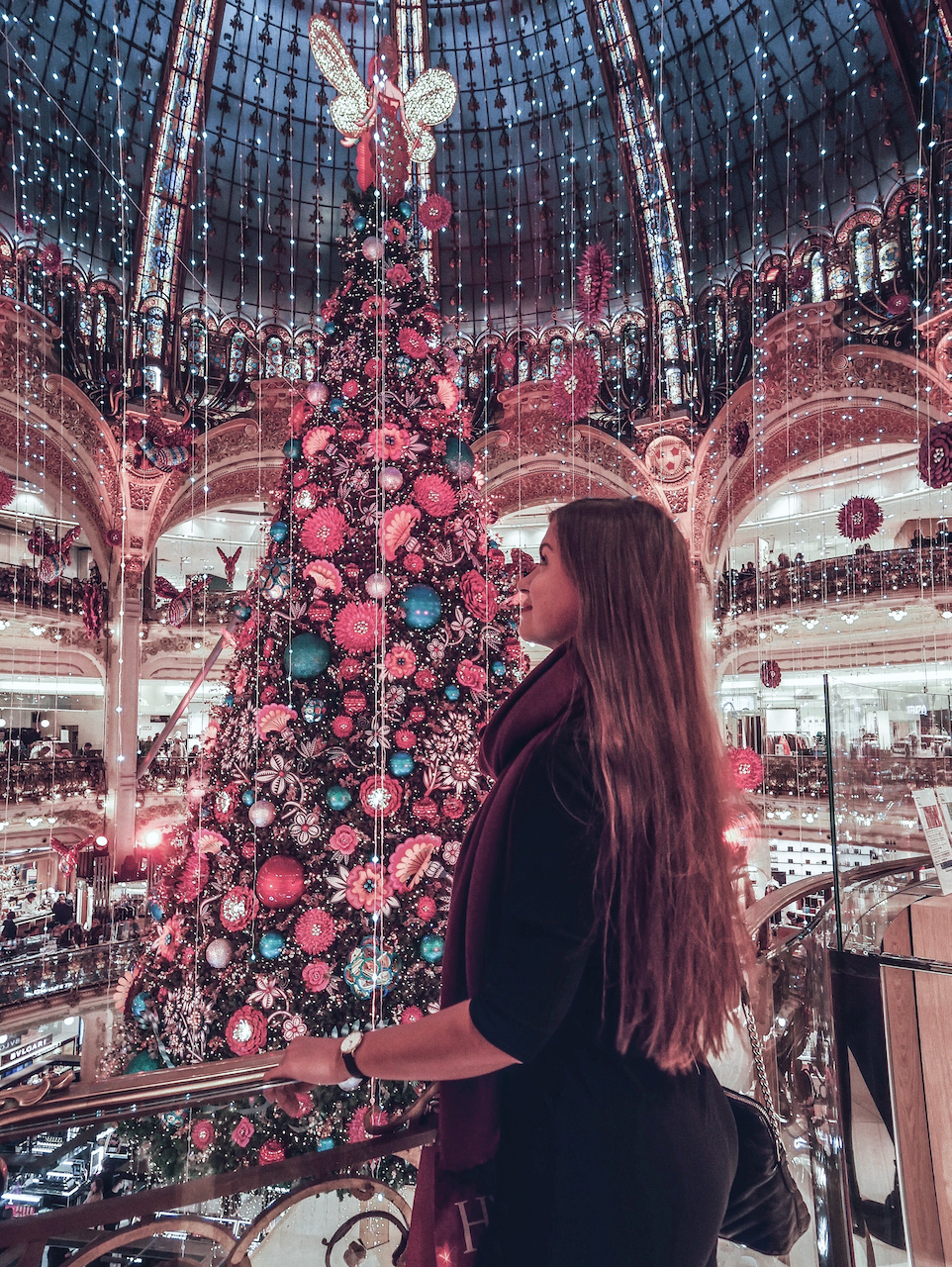 The Lafayette Christmas tree in 2019 - Paris - France