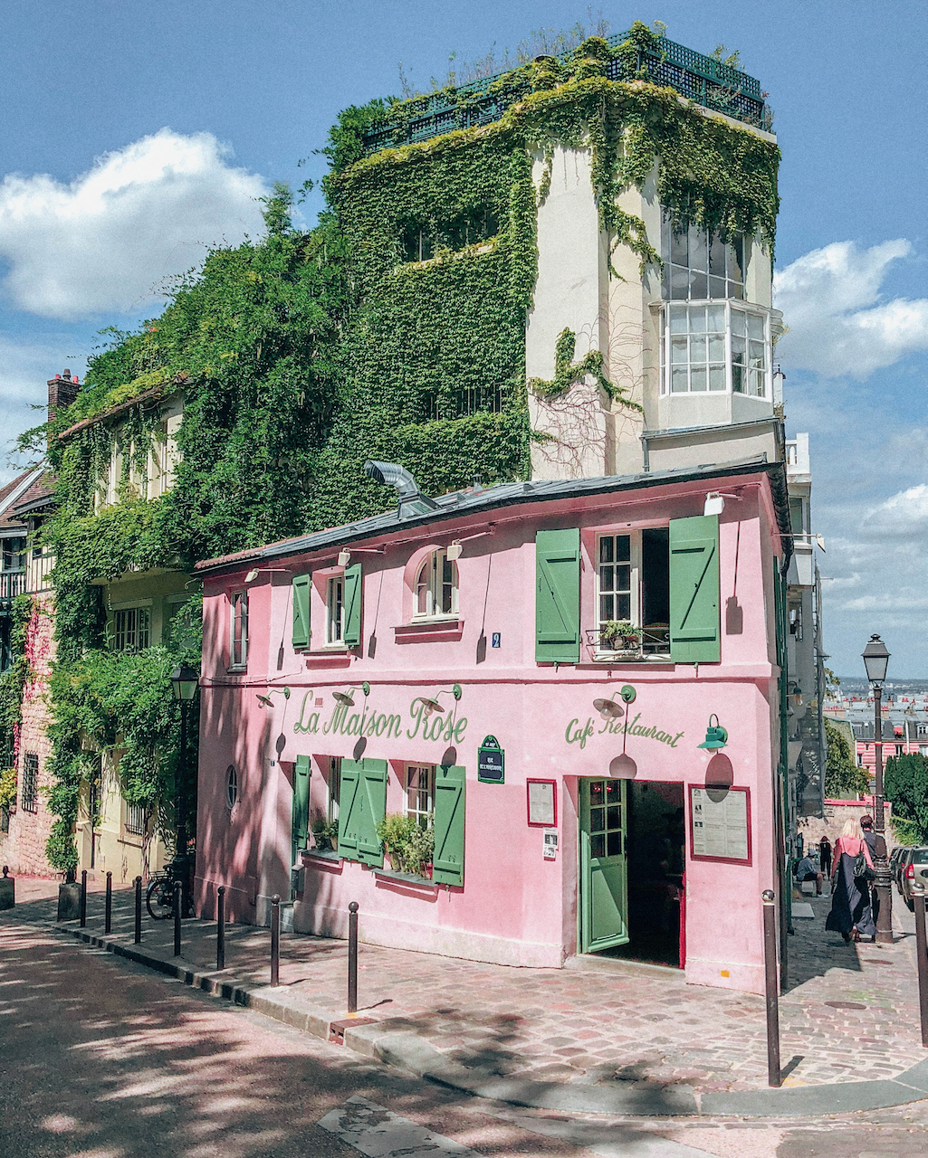 Le restaurant la Maison Rose à Montmartre - Paris - France