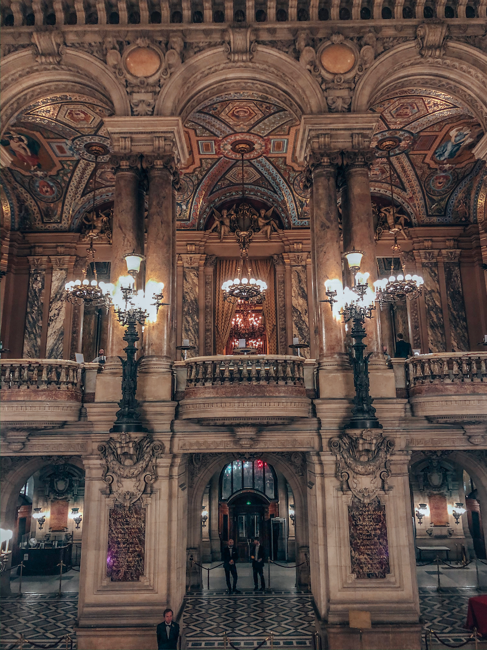 The stunning hall of Opera Garnier - Paris - France