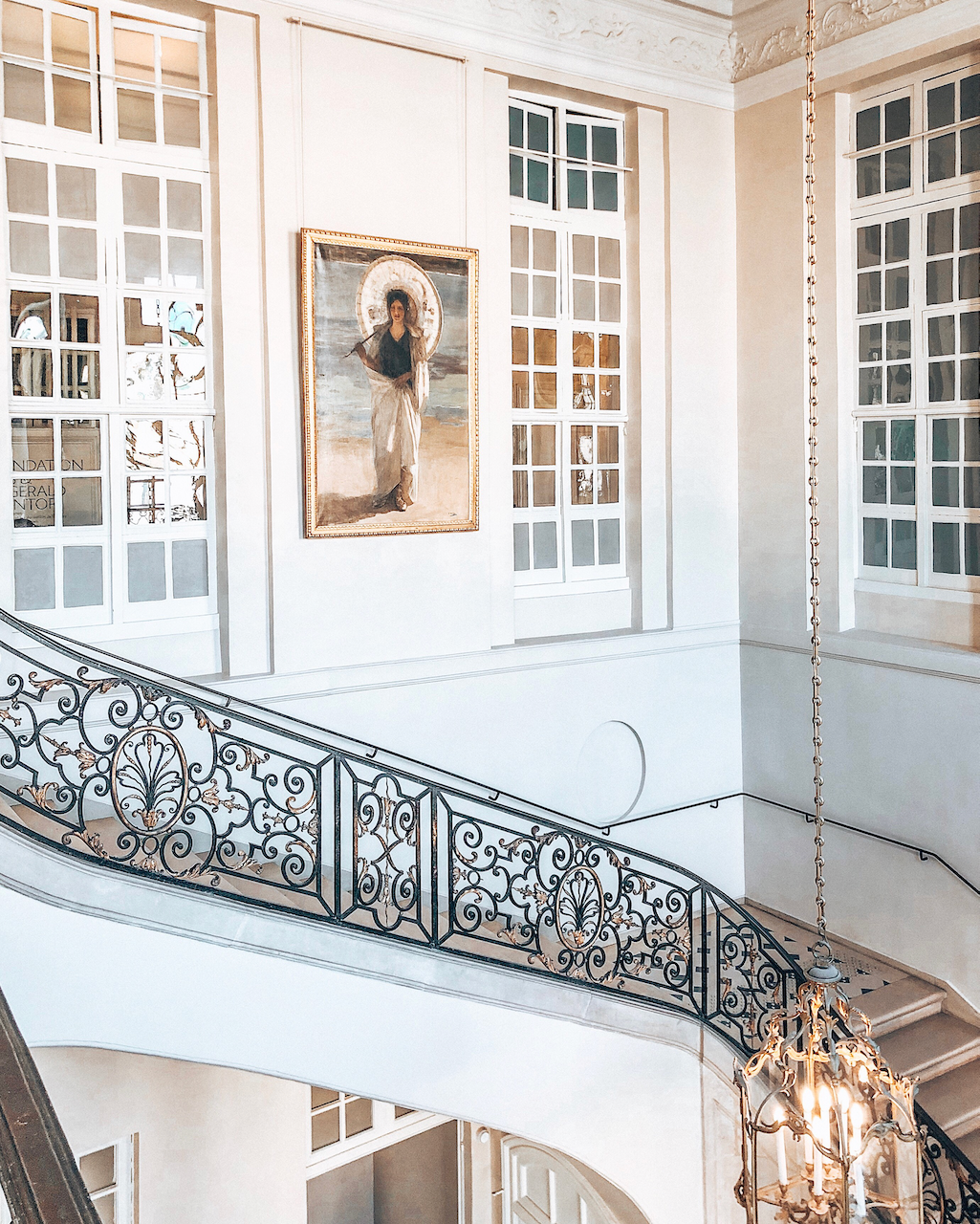 Musee Rodin majestic staircase - Paris - France