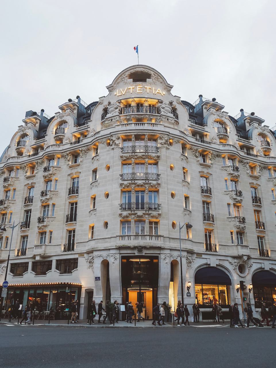 Hotel Lutetia beautiful facade - Paris - France