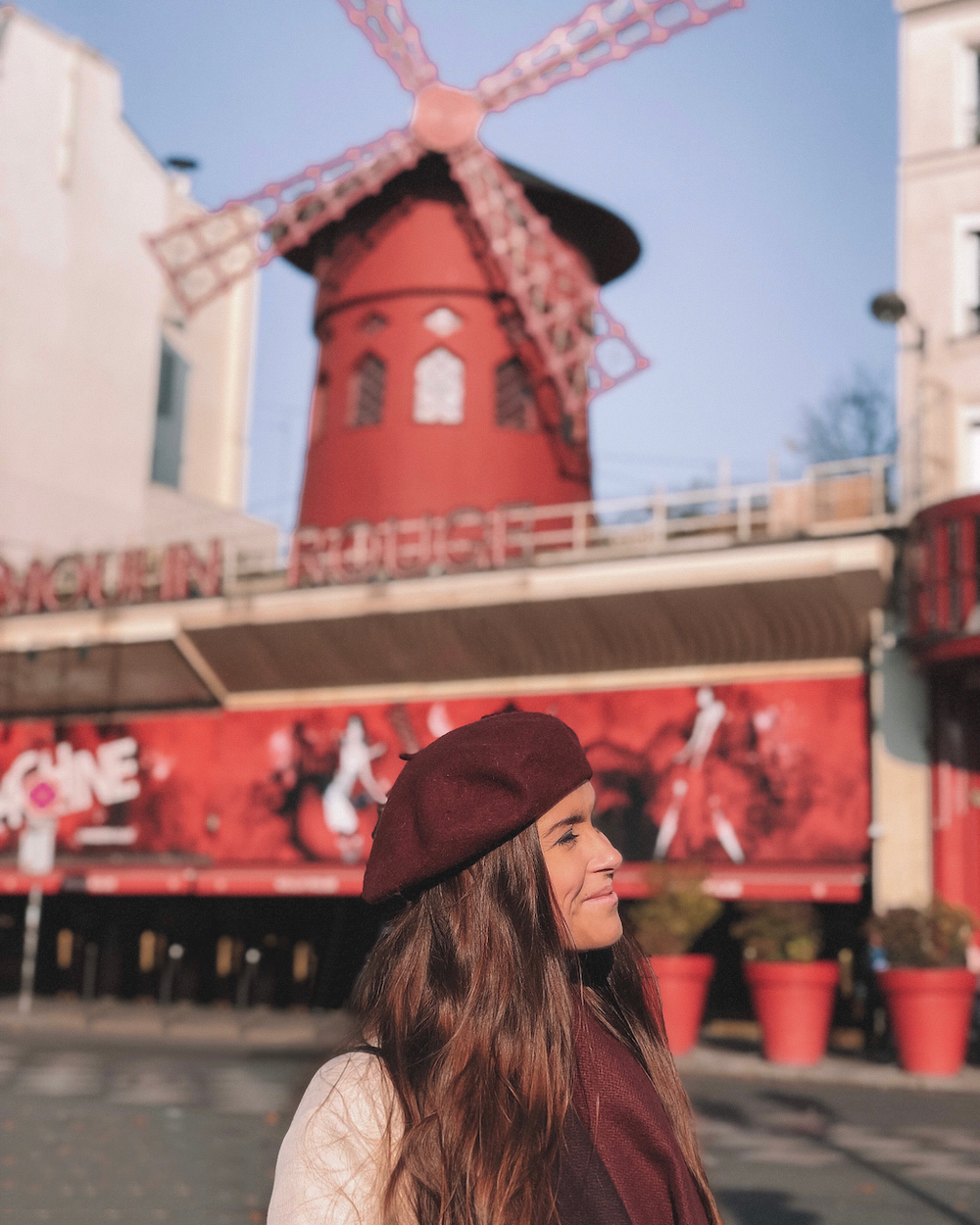 Close-up of the Moulin Rouge - Paris - France