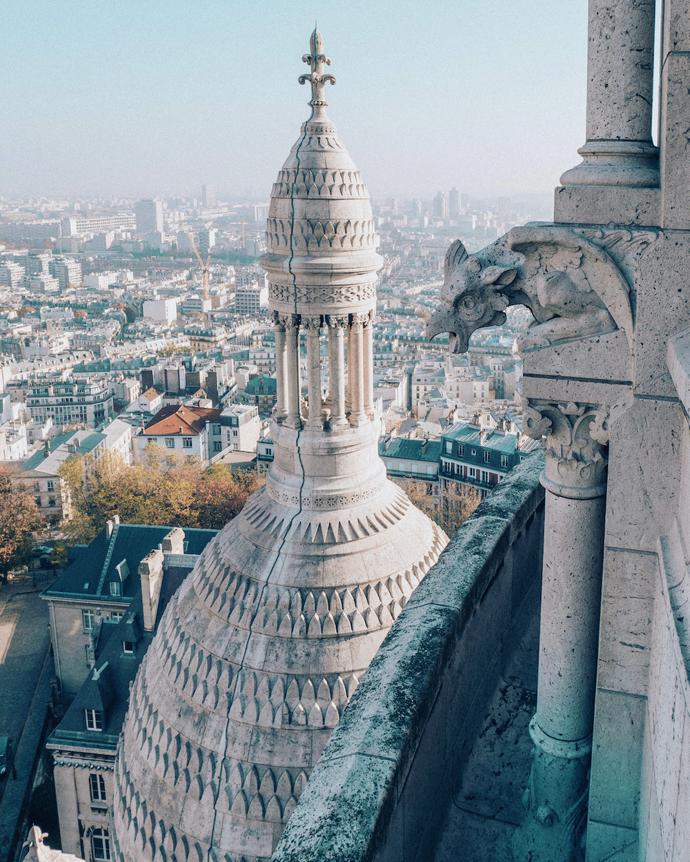 View from the dome of the Sacre-Coeur - Panoramic Paris View - Paris - France