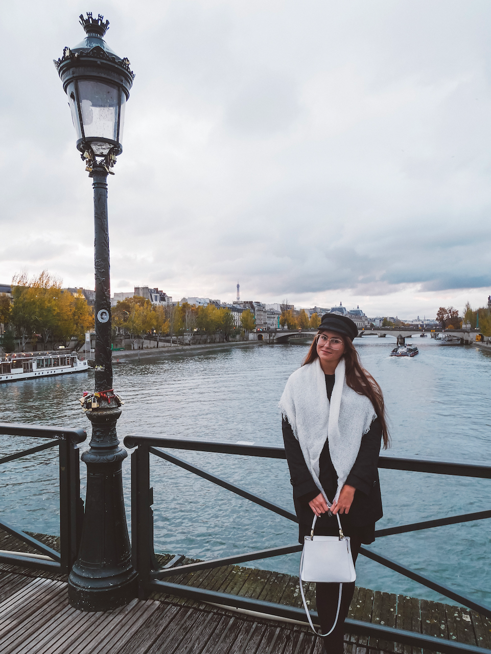 Posing on Pont des Arts - Paris - France