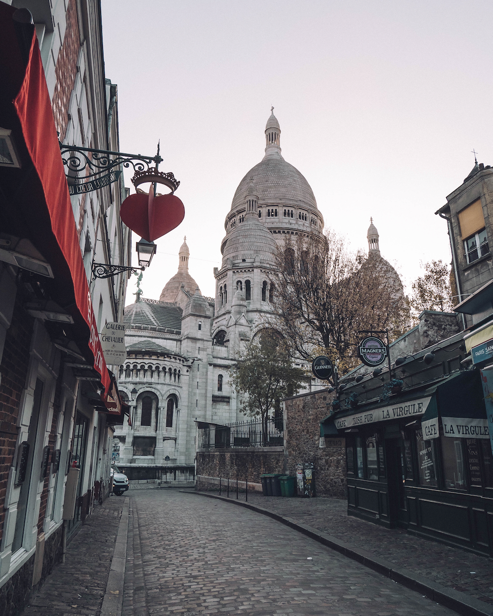 The empty streets of Montmartre - Paris - France
