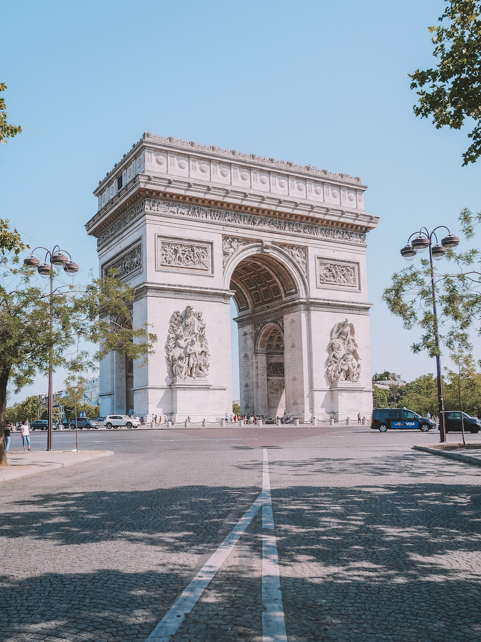 L'arc-de-triomphe sur la place Charles-de-Gaulle - Paris - France