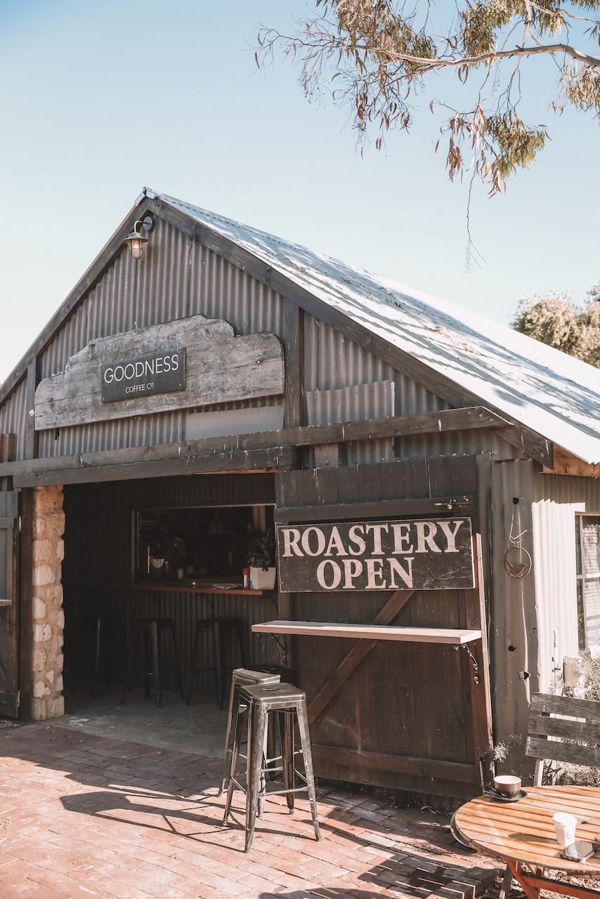 L'entrée de Goodness Coffee Co - McLaren Vale - South Australia (SA) - Australie