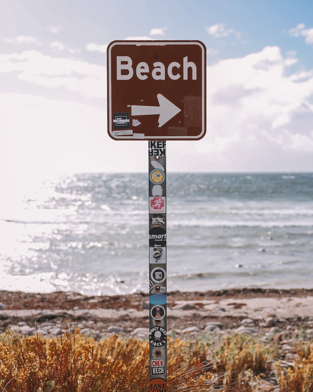 Beach Sign - Kangaroo Island - South Australia (SA) - Australia