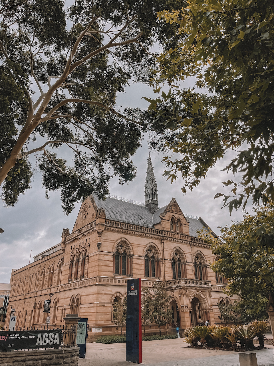 The entrance of the Art Gallery of South Australia - Adelaide - South Australia (SA) - Australia