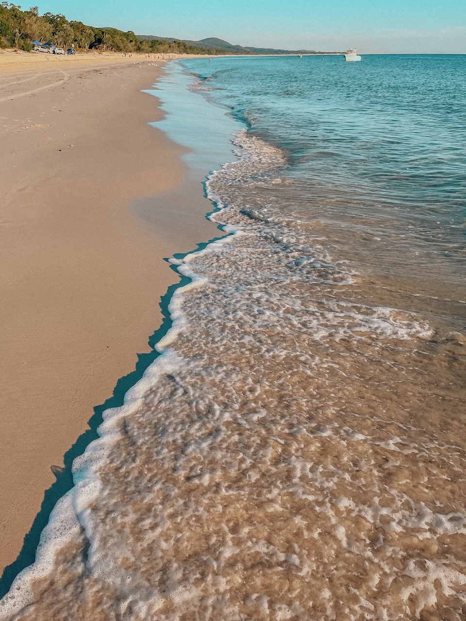 Bulwer Beach au coucher du soleil - Île de Moreton - Queensland - Australie
