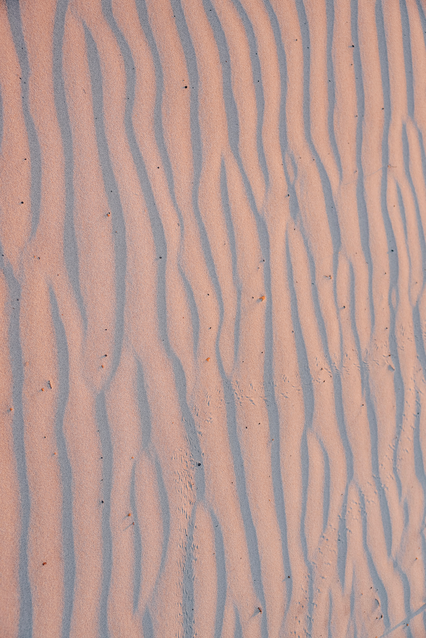 Les formes dans le sable à Rainbow Beach - K'gari (Île Fraser) - Queensland - Australie