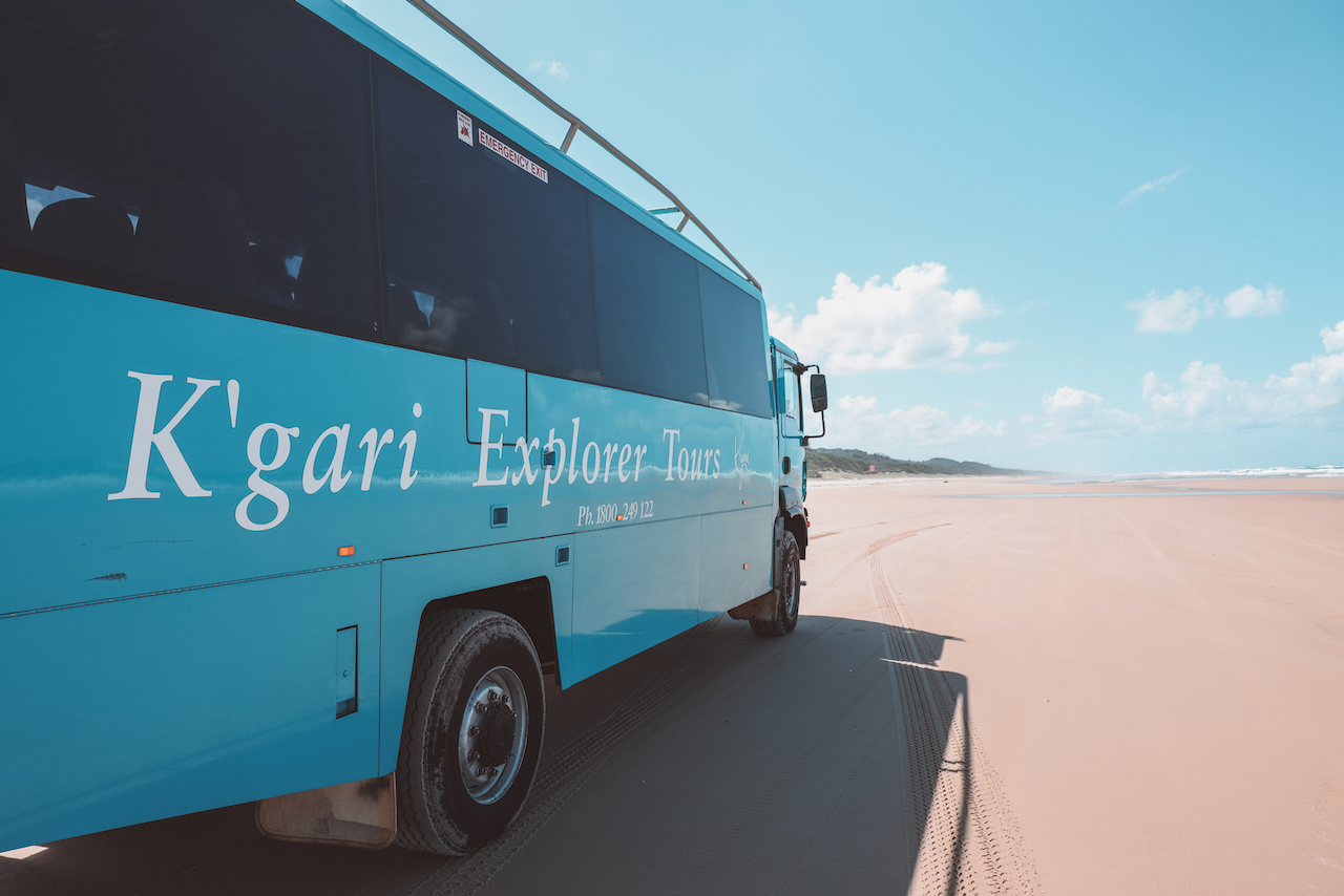 Notre autobus K'Gari Explorer Tours - K'gari (Île Fraser) - Queensland - Australie