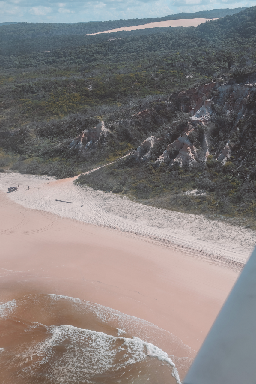 Les Pinnacles vues depuis l'avion - K'gari (Île Fraser) - Queensland - Australie