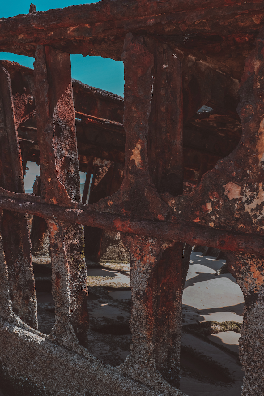 Rusty shipwreck - K'gari (Fraser Island) - Queensland - Australia