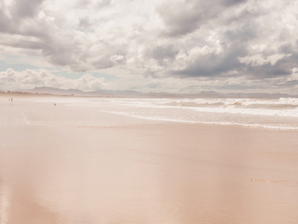 Foggy afternoon in Belongil Beach - Byron Bay - New South Wales - Australia