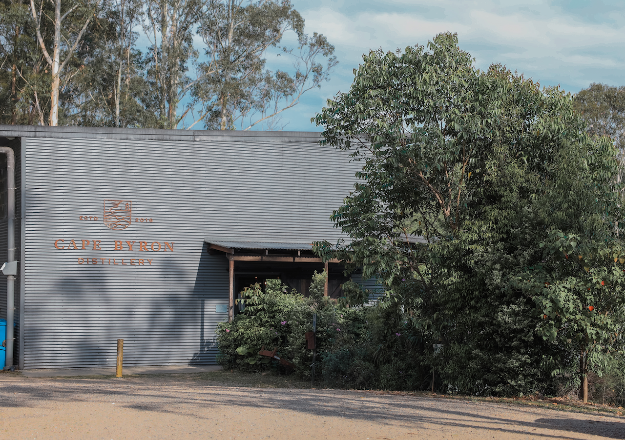 L'entrée de la distillerie de Cape Byron - Byron Bay - New South Wales - Australie