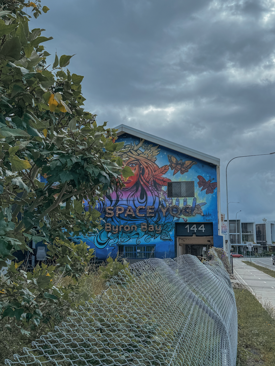Space yoga graffiti - Byron Bay - New South Wales - Australia