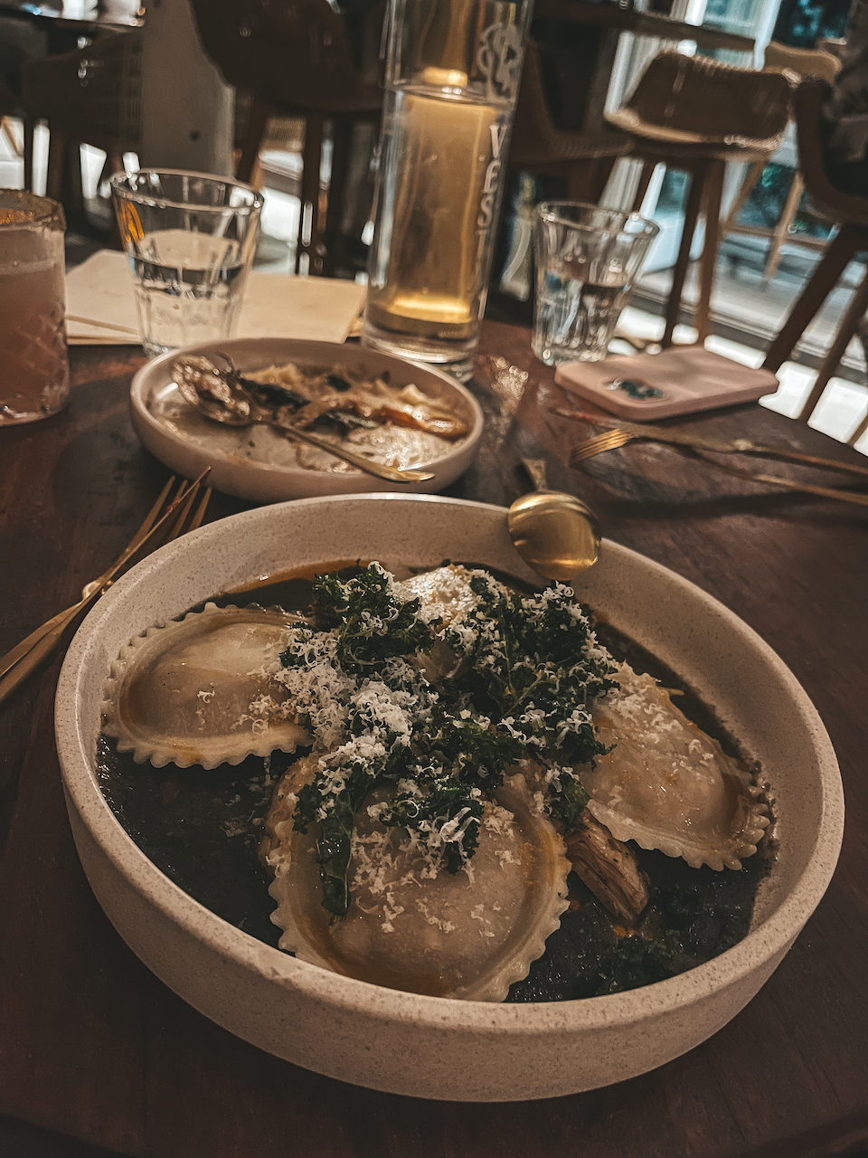 Delicious raviolis from the Mez Club - Byron Bay - New South Wales - Australia