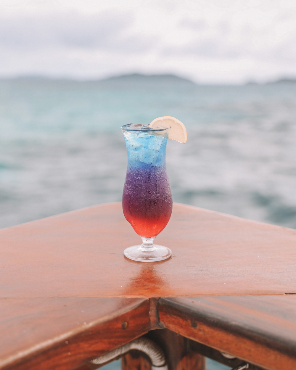Purple rain cocktail at Cloud 9 - Mamanuca Islands - Fiji