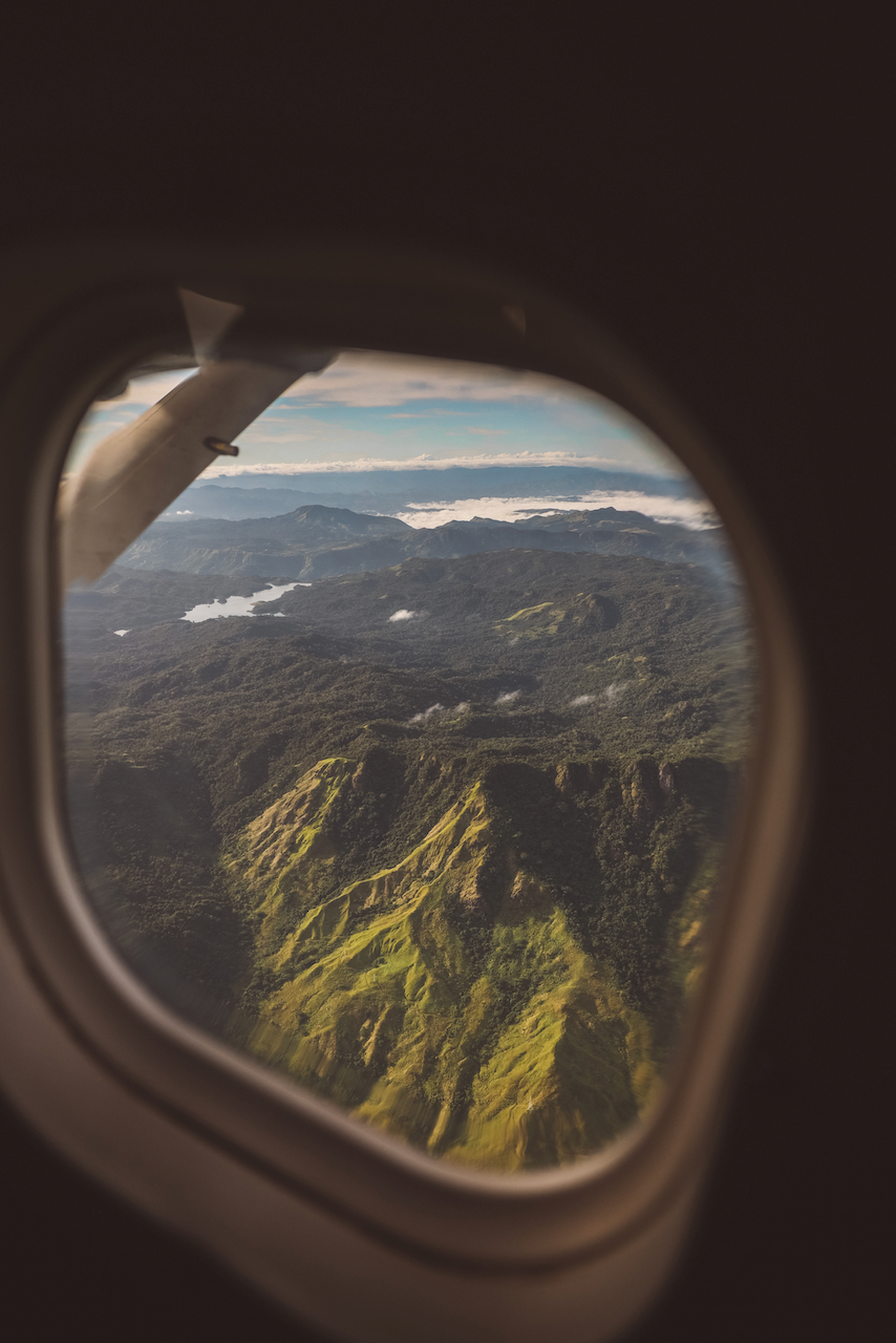 Through the plane window - Taveuni Island - Fiji