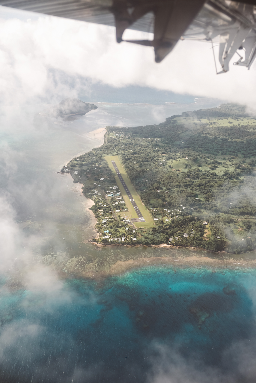 View of the landing strip - Taveuni Island - Fiji