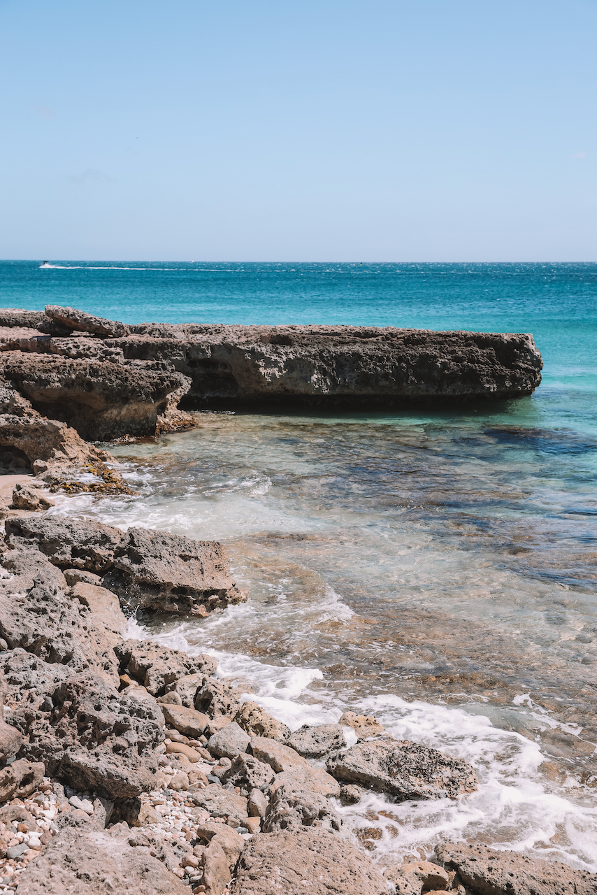 The shore near Malmok Beach - Aruba - ABC Islands