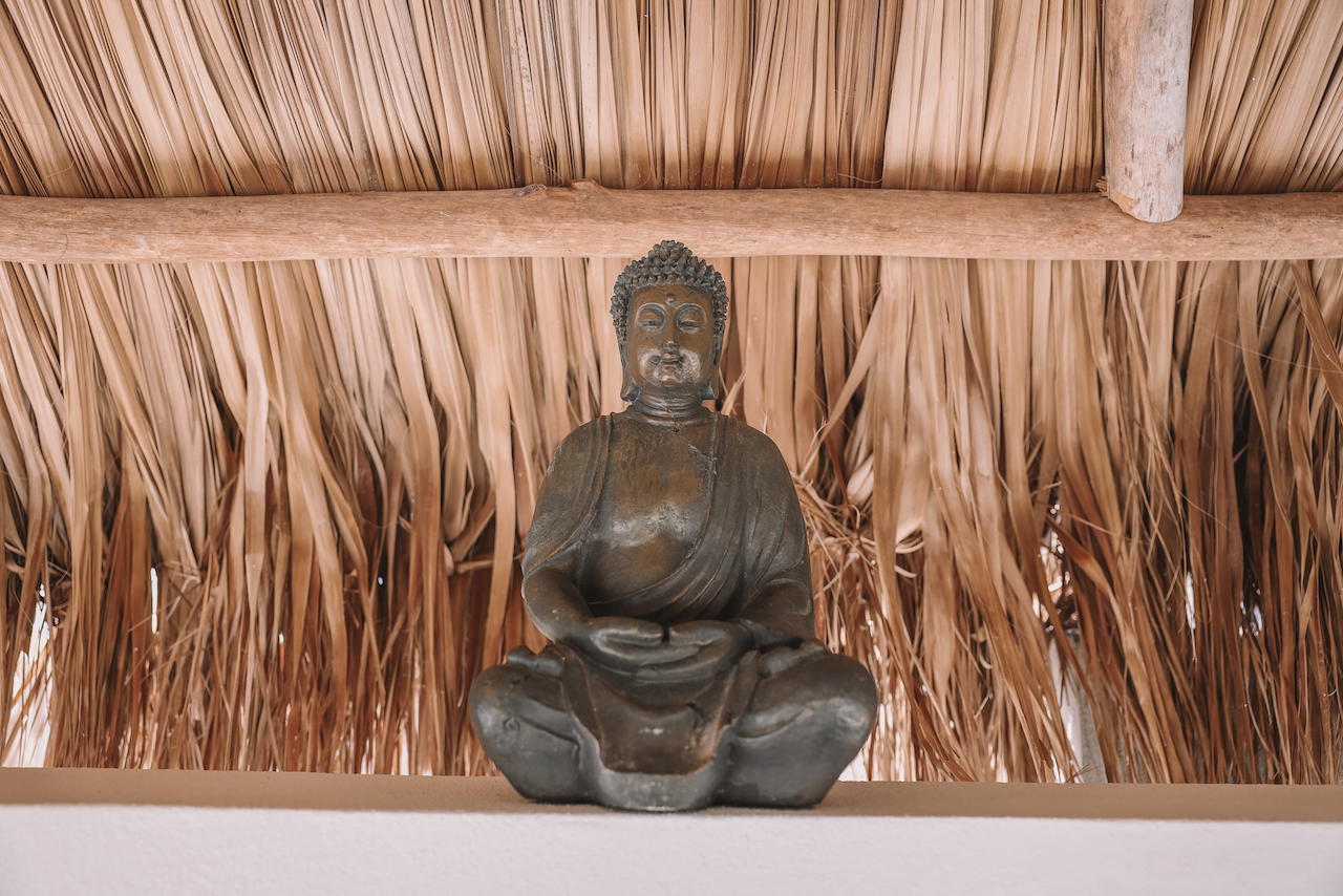 Bouddha zen au spa du Renaissance Island Resort, Okeanos - Aruba - Îles ABC - Caraïbes