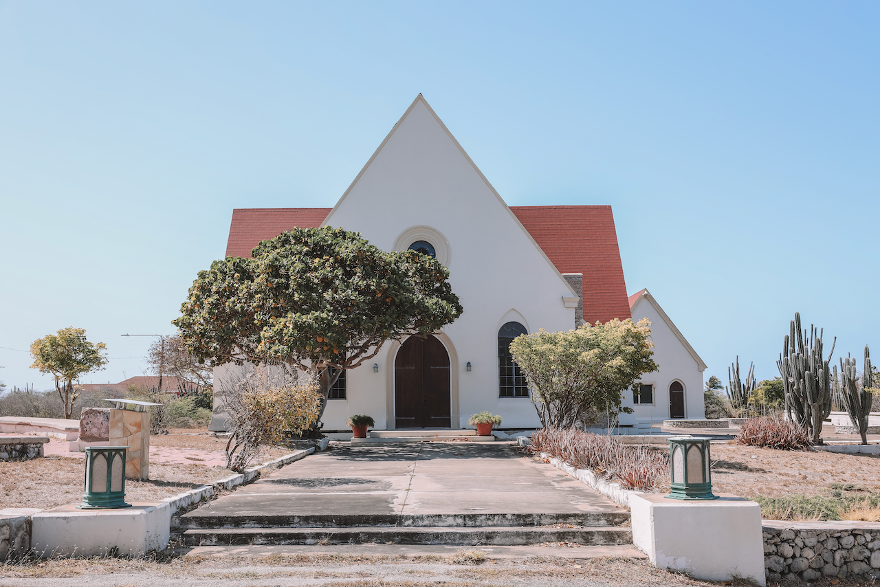 Seroe Colorado Community Church in San Nicolas - Aruba - ABC Islands