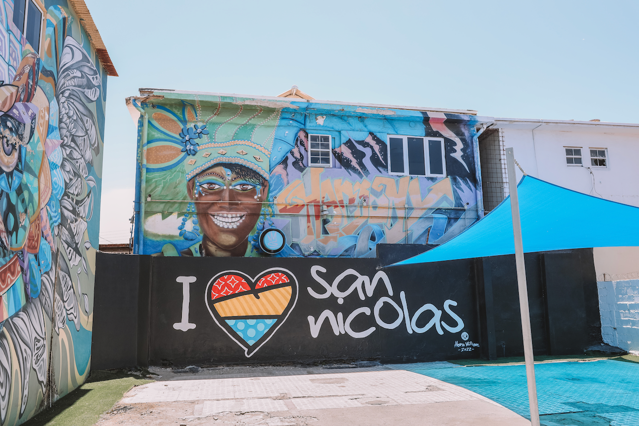 I Love San Nicolas graffiti - Aruba - Îles ABC - Caraïbes