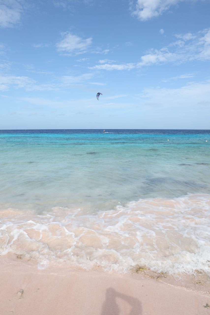 Kitesurfer dans la mer - Bonaire - Îles ABC - Caraïbes
