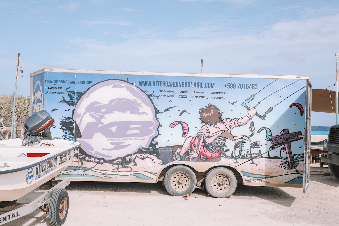 Camion de kiteboarding - Bonaire - Îles ABC - Caraïbes