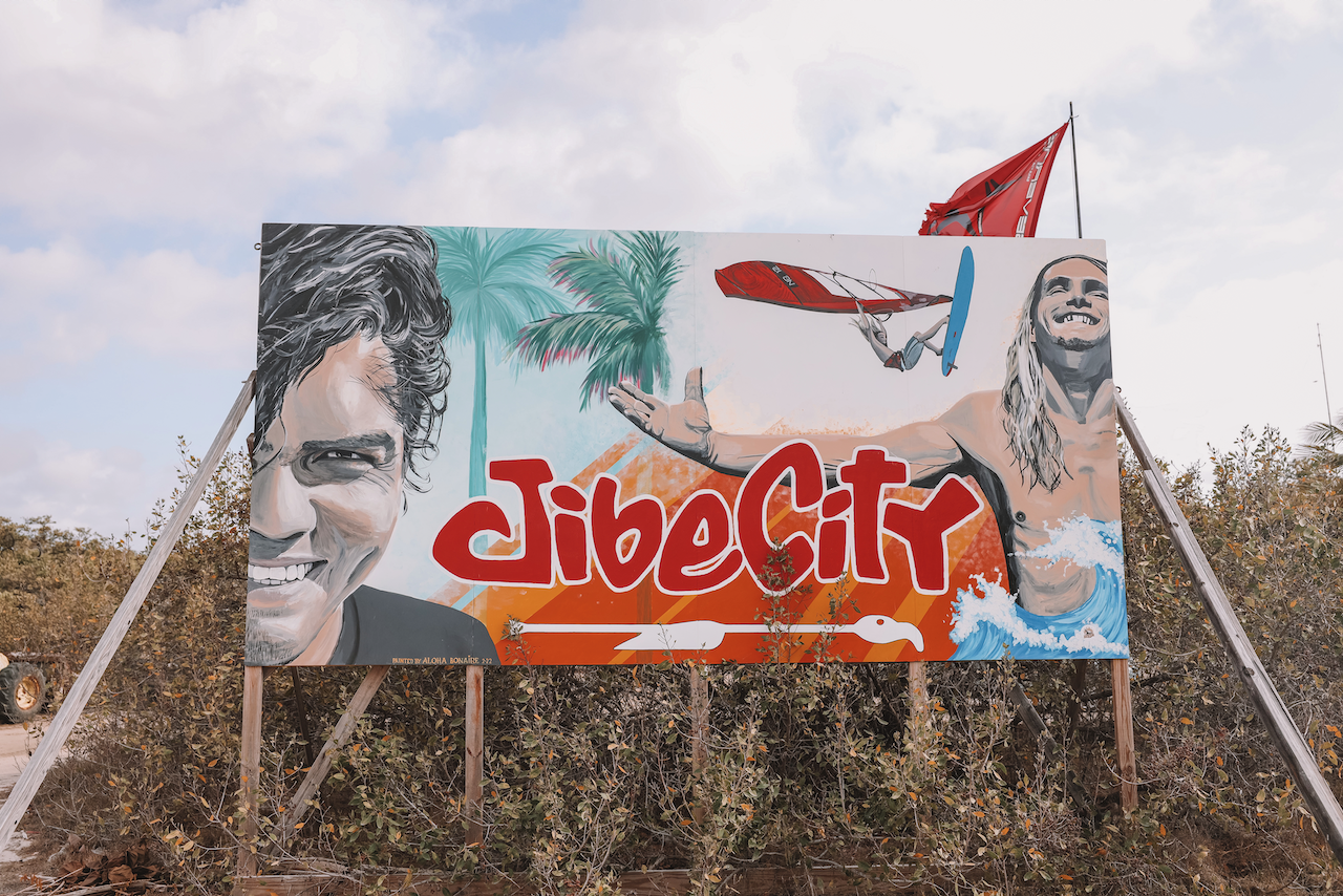 Jibe City Entrance sign - Bonaire - ABC Islands