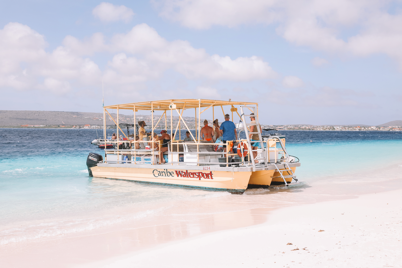 Le taxi bateau jusqu'à Klein Bonaire - Bonaire - Îles ABC - Caraïbes