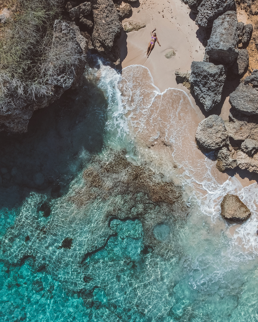 Playa Gipy (Guepi) par drone - Curaçao - Îles ABC - Caraïbes