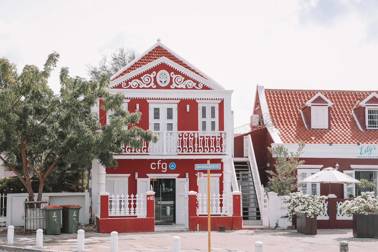 cfg immeuble rouge - Willemstad - Curaçao - Îles ABC - Caraïbes