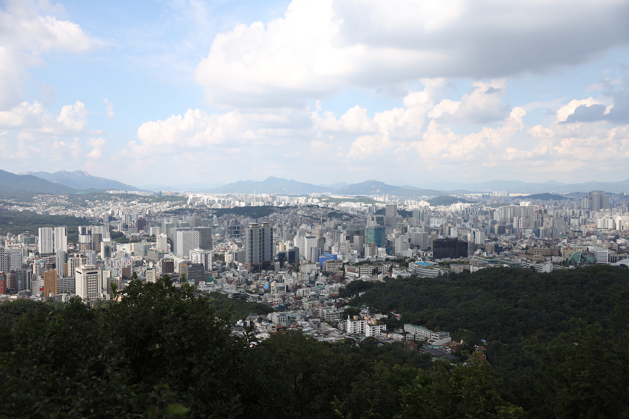 The view from Namsan Mountain Park - Seoul - South Korea