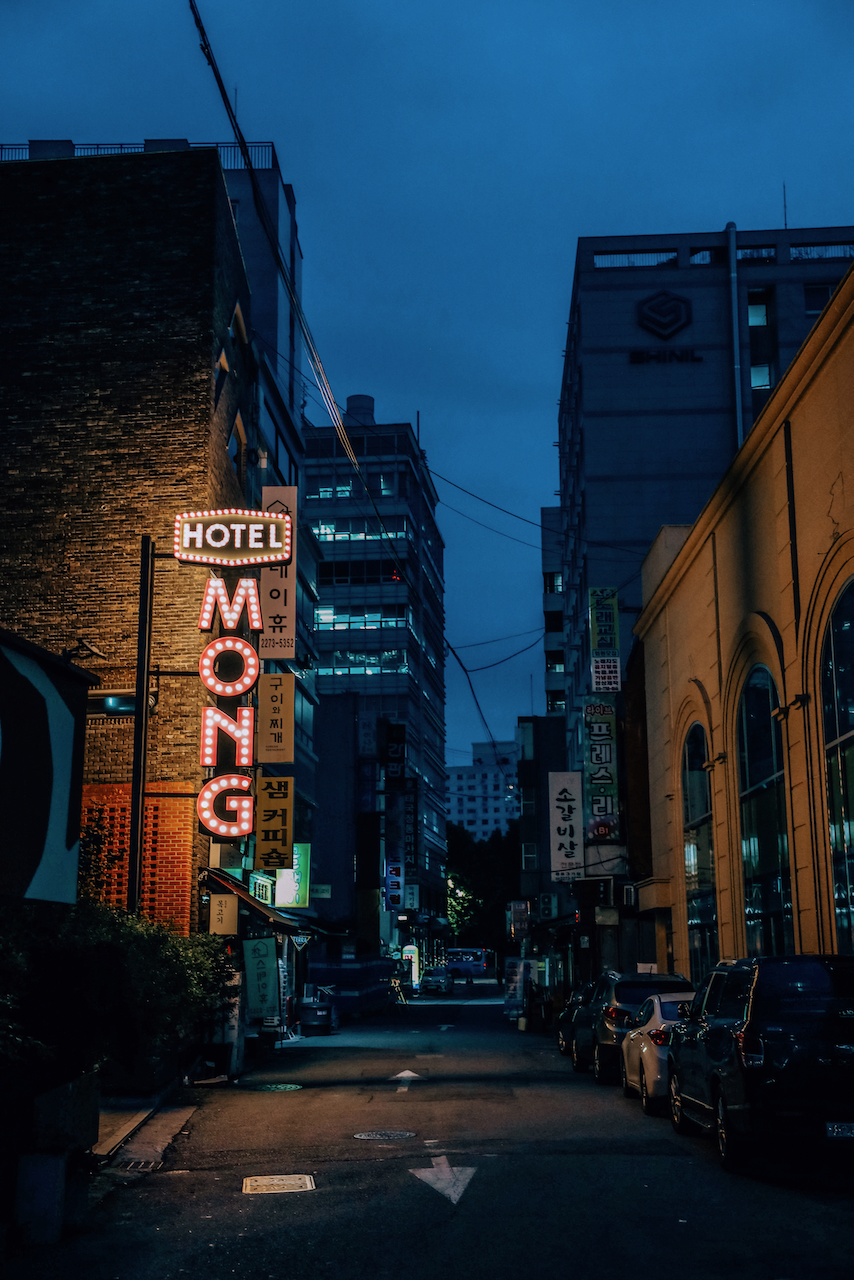 Hotel Mong at Night - Seoul - South Korea