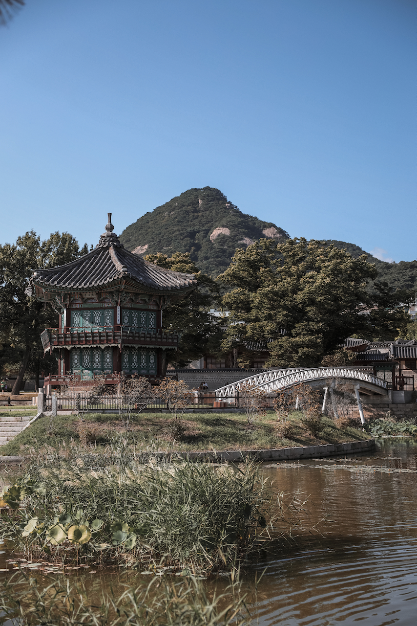 Pavillon Hyangwonjeong - Gyeongbokgung Palace - Séoul - Corée du Sud