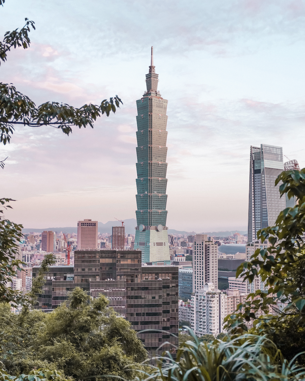 La tour de Taipei 101 vue depuis le sommet d'Elephant Peak - Taipei - Taïwan