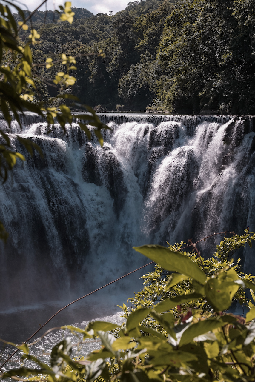 Les chutes de Shifen derrière les arbres - Taipei - Taïwan