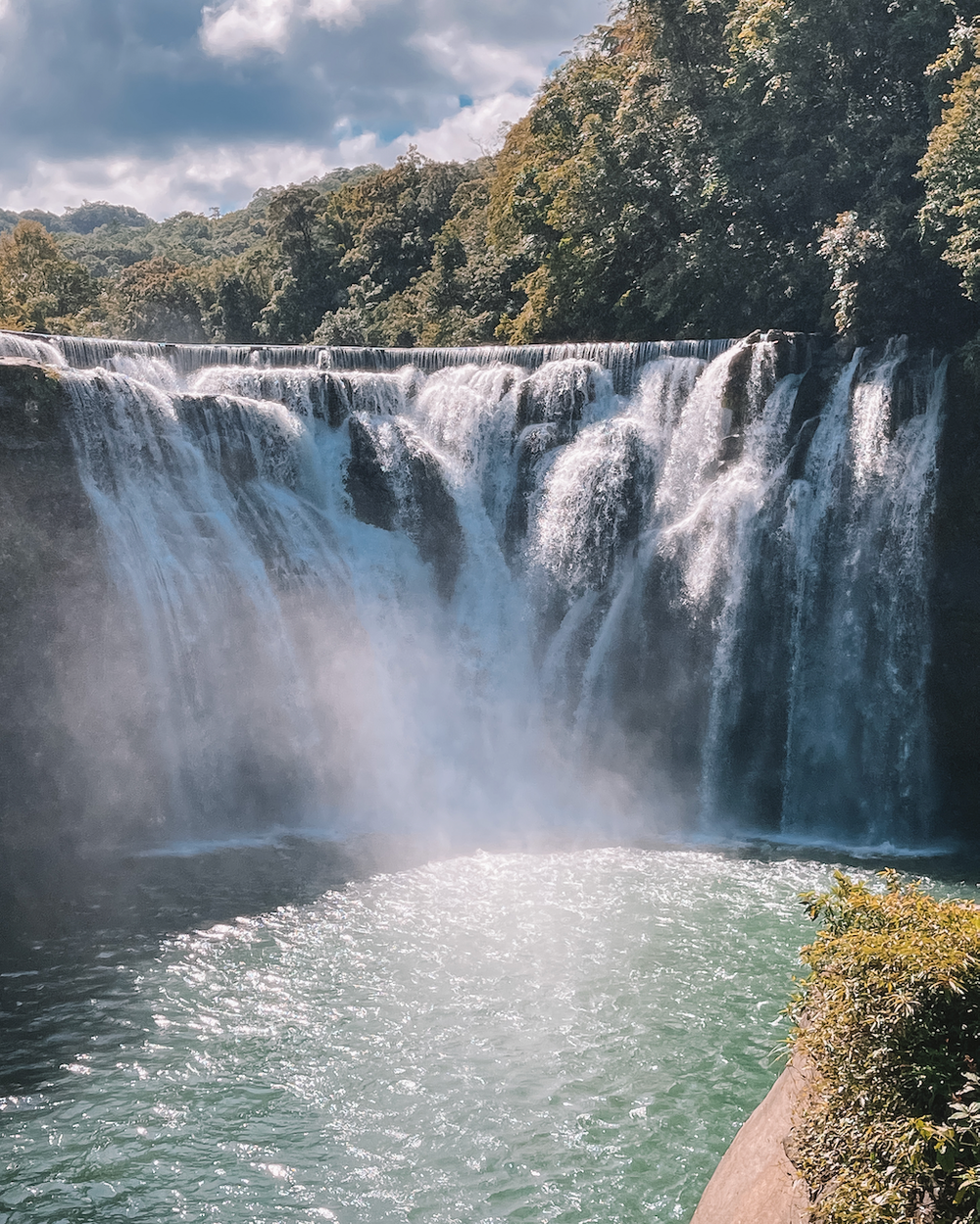 Beautiful sunny day at Shifen Waterfall - Taipei - Taiwan