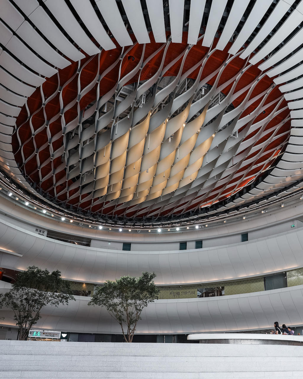 Le plafond du centre Xiqu - Hong Kong