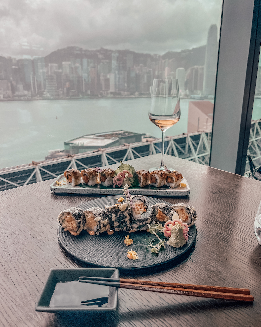 Sushi platter at aqua - Hong Kong